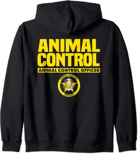 Miniatura 2 de Animal Control Rescue Officer - Uniforme de seguridad pública sudadera con capucha con cremallera Negro S