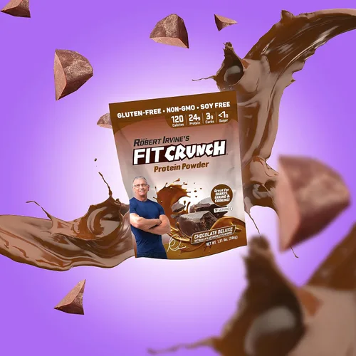 Miniatura 5 de Fitcrunch Mezcla triple de proteínas Diseñado por Robert Irvine Con tecnología Mixability, libre de gluten, soya y sin OMG, Chocolate, 1