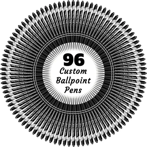 Miniatura 81 de 12 bolígrafos personalizados a granel, bolígrafos personalizados con grabado personalizado con nombre o texto, regalo ideal de aniversario