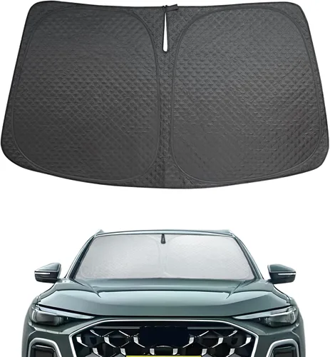 Miniatura 43 de Parasol para parabrisas para BMW X3 2018-2024, 5 capas de burbujas, plegable, grueso, accesorios de protección para visera frontal, bloquea el calor