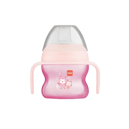 Miniatura 7 de Taza de iniciación MAM (1 unidad), Taza con Asas Antideslizantes y Boquilla Extra Suave sin Derrames, Taza de Beber para Niños de 4+ Meses, Cinco