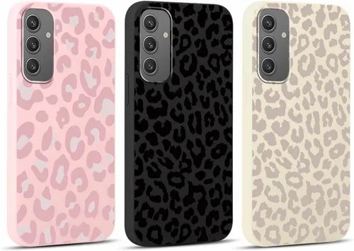 Miniatura 22 de 2 Pack Funda con lindo estampado de chita para Samsung Galaxy S22 Ultra 5G de 6.8", Fundas con patrón de leopardo de lujo, diseño de silicona suave