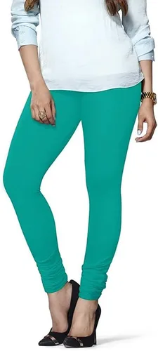 Miniatura 47 de ladyline Leggings Churidar elásticos de algodón para mujer Extra largos de longitud completa de cintura alta Talla regular y grande Pantalones