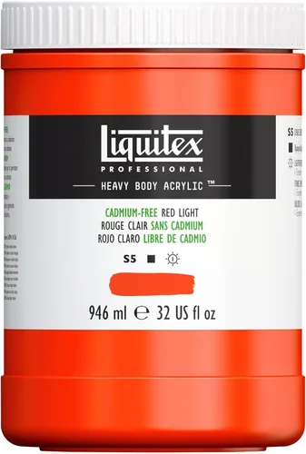 Miniatura 94 de Liquitex Pintura Acrílica Profesional de Cuerpo Pesado, Tubo de 2 oz (59ml), Rojo Fluorescente