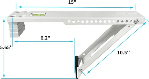 Miniatura 2 de Soporte de CA para ventana, soportes de aire acondicionado para ventanas, soporte universal de CA de hasta 85 libras