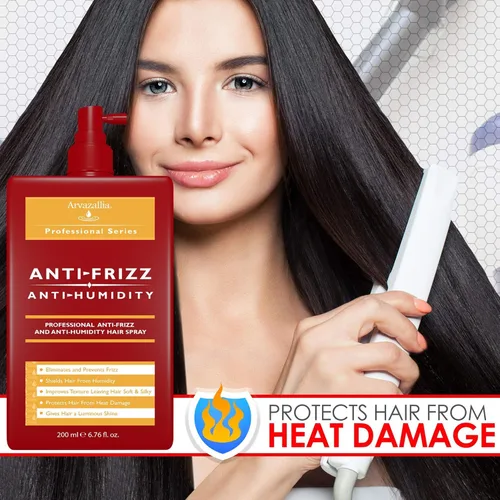 Miniatura 9 de Arvazallia Mascarilla hidratante para el cabello con aceite de argán y tratamiento en aerosol antiencrespamiento antihumedad – Acondicionamiento