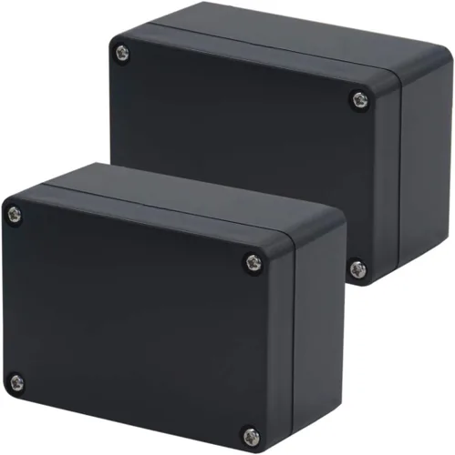 Miniatura 34 de Caja de proyecto IP65 Caja de conexiones impermeable ABS cajas eléctricas negras para bricolaje, Estuche electrónico para proyectos de energía, Caja