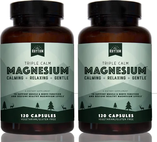 Miniatura 9 de Triple Calm Magnesio – Mag. taurate, glycinate, y Malate para el socorro óptimo Relajación, el estrés y la Ansiedad, y mejorar Dormir. 120 cápsulas