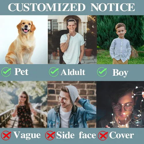 Miniatura 6 de Calcetines personalizados con foto facial, calcetines divertidos personalizados para hombres y mujeres, regalos personalizados para el día de San