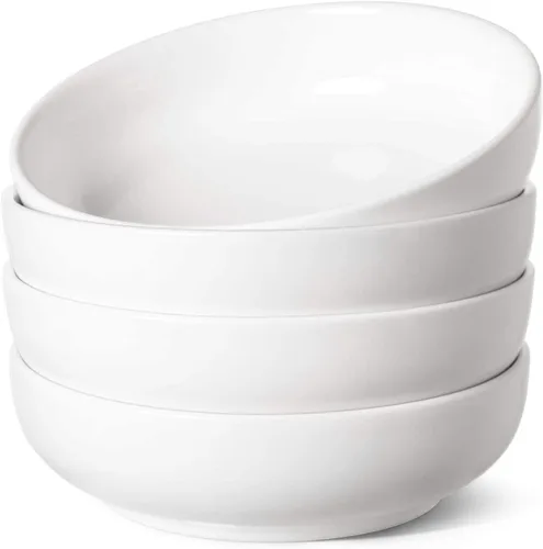 Miniatura 9 de LE TAUCI Tazones para pasta de 45 oz, Juego de tazones para ensalada para servir sopa, pasta, fideos, cena, platos de tazones grandes de cocina