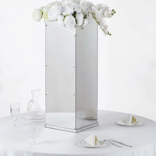Miniatura 8 de Efavormart - Espejo cuadrado de cristal de 8 pulgadas, decoración de mesa para bodas, fiestas, centros de mesa, 6