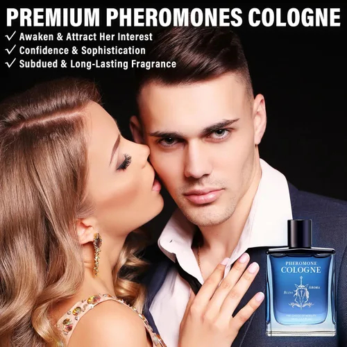 Miniatura 3 de Colonia de feromonas para hombres, colonia de 1.7 onzas líquidas para hombres, fragancia diaria de larga duración para confianza social, aroma