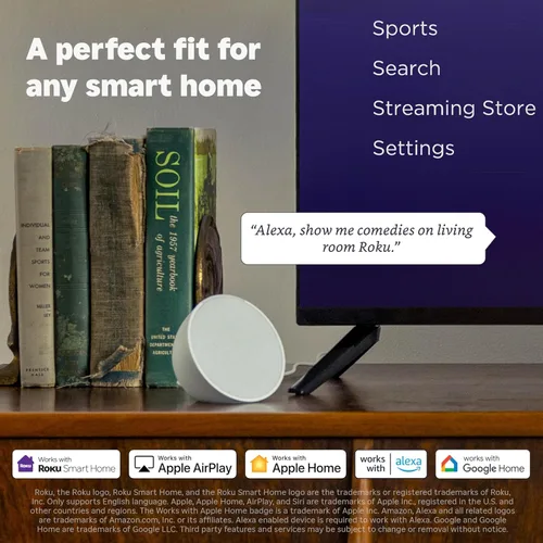 Miniatura 8 de Roku Smart TV 2025 – Serie Plus de 55 pulgadas, TV Mini-LED – RokuTV con control remoto de voz mejorado – Televisión 4K QLED de pantalla plana