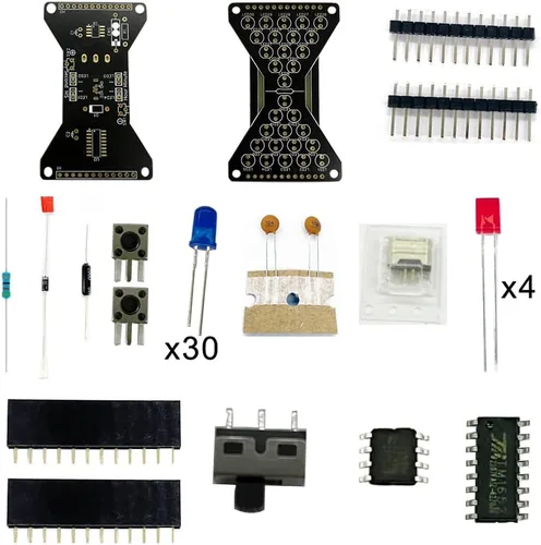 Miniatura 6 de Treedix Kit de práctica de soldadura reloj de arena electrónico Led DIY Kits de práctica Junta de práctica Blue Ray Ensamblar Soldadura Práctica
