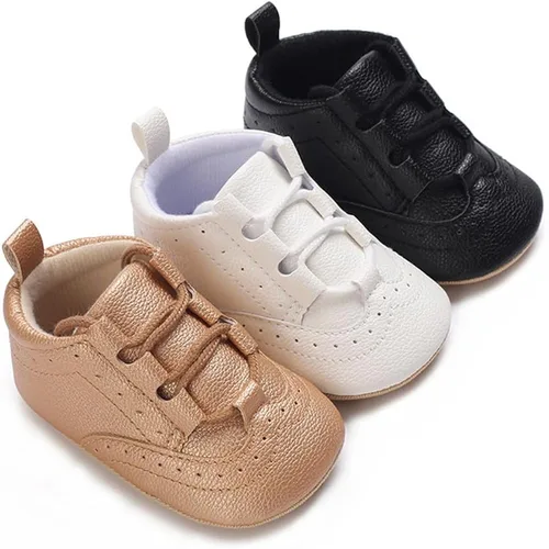 Miniatura 6 de LAFEGEN Mocasines clásicos de piel sintética para bebés, niños y niñas, suela suave, zapatos de vestir Oxford, zapatos de vestir planos