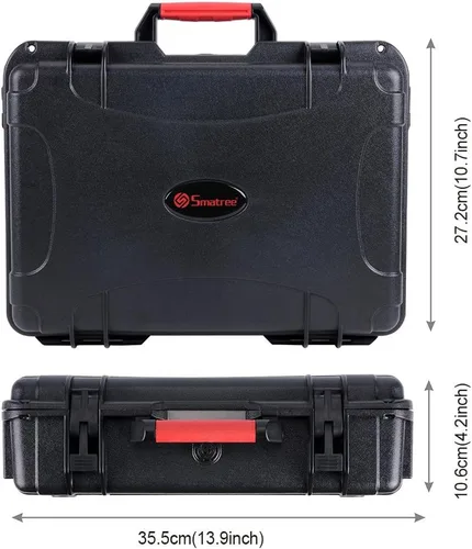Miniatura 4 de Smatree Estuche de transporte impermeable de 10.2L compatible con DJI Spark, estuche rígido portátil para DJI Spark Fly More Combo
