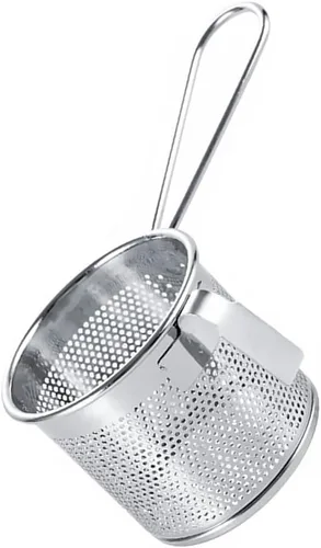 Miniatura 3 de Luxshiny Colador de malla Hotpot de 6.49 x 3.14 x 2.75 pulgadas, colador de alimentos colgante para separación de ollas calientes y cocción de fideos
