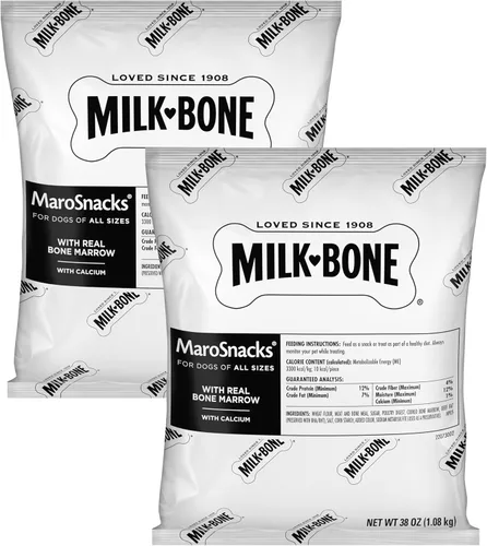 Miniatura 13 de Milk-Bone MaroSnacks Golosinas para perros pequeños con sabor a tocino con médula ósea, 40 onzas (paquete de 2) (el diseño del empaque puede variar)