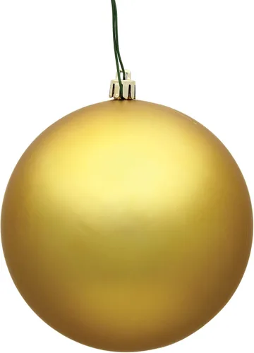Miniatura 45 de Vickerman Adorno de bola de Navidad inastillable con acabado de lentejuelas con tapa perforada, 6 por bolsa, 4 pulgadas, color negro