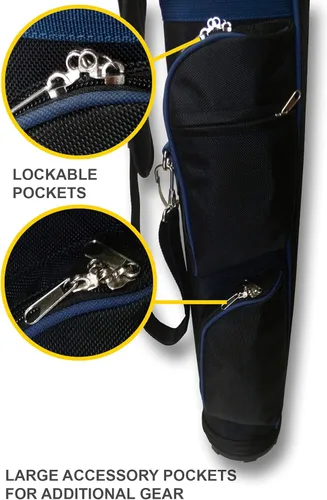 Miniatura 2 de CaddyDaddy Golf Ranger Bolsa de viaje, bolsa de campo de domingo Negro/Azul