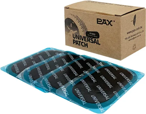 Miniatura 10 de PAX 50 parches cuadrados universales de reparación de tubos y neumáticos de 1.772 x 1.772 in, para neumáticos radiales y sesgados en motocicleta