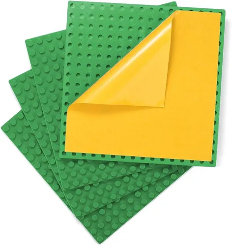 Miniatura 12 de MIMAX Placas base autoadhesivas compatibles con DUPLO, placa base para despegar y pegar para mesa de juego o pared de bricolaje, paquete de 4