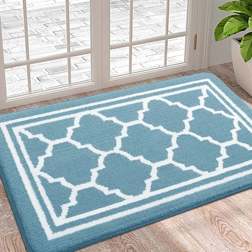 Miniatura 51 de Buganda Alfombra para Puerta Interior, Felpudo Resistente a la Suciedad y Absorbente, Antideslizante, Alfombras de Perfil Bajo para Entrada Marrón