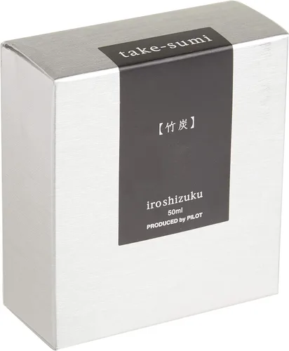 Miniatura 2 de PILOT Iroshizuku - Tinta embotellada para pluma estilográfica, Take-Sumi, carbón de bambú (negro), botella de 1.7 fl oz (50ml) (69224)