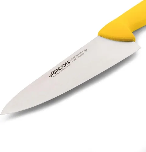 Miniatura 3 de Arcos Cuchillo de chef de acero inoxidable nitrum de 8 pulgadas y hoja de 7.874 in. Cuchillo de cocina profesional multiusos. Mango ergonómico