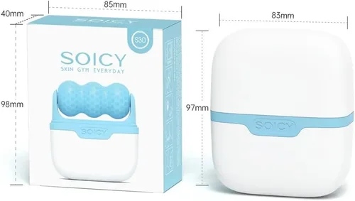 Miniatura 8 de OPENDGO Rodillo de hielo para cara, ojos, cuerpo, rodillo de hielo facial frío para hinchazón ocular, migraña, alivio del dolor, lesiones menores