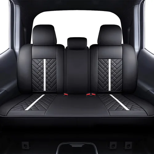 Miniatura 19 de Tomatoman Tacoma - Fundas de asiento delantero compatibles con Toyota Tacoma 2005-2022 2023 2024 2025 2026 Camiones Access Crew Extended Double Cab