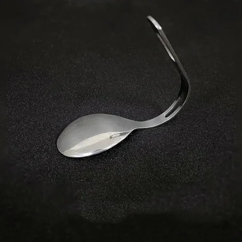Miniatura 3 de SUMAG Cuchara auto doblada Trucos de magia doblar una cuchara en la mano Accesorios mágicos de cerca ilusiones Trucos mentalismo Comedia Props