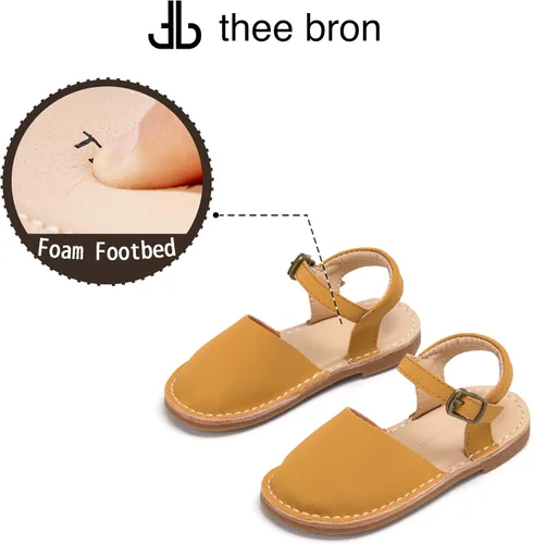Miniatura 233 de THEE BRON Sandalias cómodas para niñas, zapatos para niños, sandalias rellenas