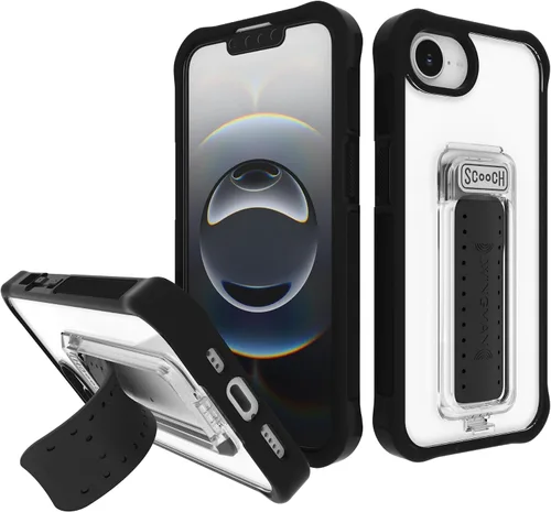 Miniatura 201 de Scooch® para iPhone 15 Pro Max Funda con Soporte, Funda Kickstand Wingman 5-en-1, Protección contra Caídas de Grado Militar, Kickstand Desplegable