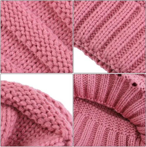 Miniatura 3 de URATOT Juego cálido de invierno con bufanda infinita y sombrero para pantalla táctil para hombres y mujeres