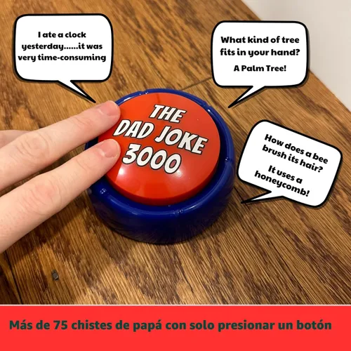 Miniatura 2 de Regalos para papá y padres. Cuenta con más de 75 chistes extra divertidos para papá con solo presionar un botón, regalos para papá de hija, regalo
