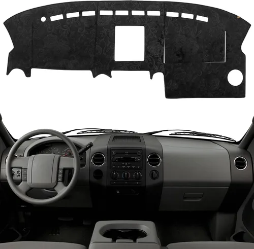 Miniatura 15 de Cubierta de Salpicadero Alfombrilla de Tablero Compatible con Ford F-150 2014-2009 (Sin Modelos HUD), Alfombrilla Antirreflejos para Salpicadero
