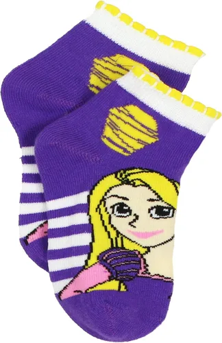 Miniatura 5 de Disney Princess Girls 6 pack Quarter Style Socks Set