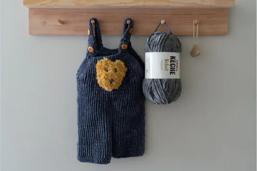 Miniatura 6 de Keche Hilo de terciopelo para ganchillo, manta de felpilla suave, voluminosa, hilo amigurumi, 3.53 oz (132 yardas), color azul bebé