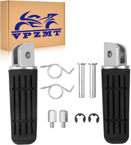 Reposapiés delanteros para motocicleta para Yamaha YZF1000 R1 FZ1 FZ6R FZ6 FJR1300 FZ400 XJR1200 XJR1300 XJR400 XJ6 TDM (Reposapiés delanteros -
