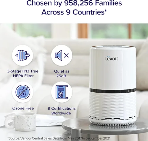 Miniatura 5 de LEVOIT LEVOIT - Purificadores de aire y humidificadores dobles 150