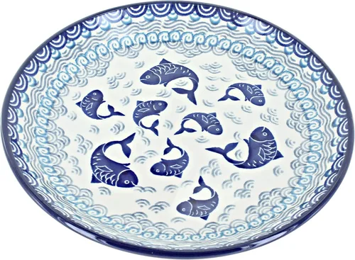 Miniatura 16 de Blue Rose - Plato de postre Blue Alyce - 7.75 pulgadas de diámetro - Hermoso plato para pasteles, aperitivos o aperitivos