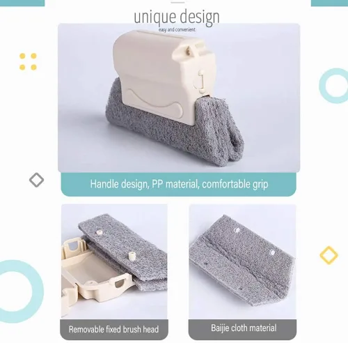 Miniatura 2 de Cepillo mágico de limpieza de ventanas Mohouseware, 3 piezas, limpia rápidamente todas las esquinas y huecos