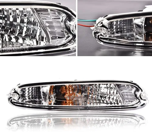 Miniatura 8 de G-PLUS Luces de señal de parachoques delantero compatibles con Mazda MX-5 Miata 1990-1997, luz de señal de estacionamiento montada en parachoques