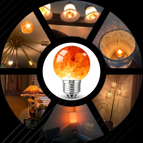 Miniatura 3 de Bombillas LED para lámpara de sal del Himalaya, E26 2200 K rosa ámbar cálido, luz nocturna de iluminación de estado de ánimo, bombillas E26 G45