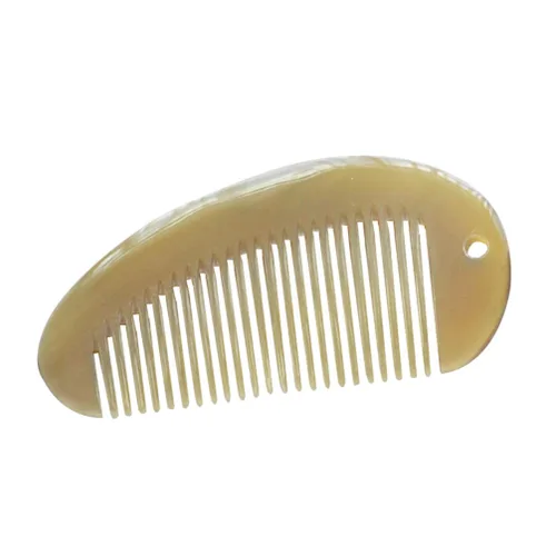 Healifty Peine de cuerno de yak para cabello de dientes anchos, peine desenredante para cabello y barba, peine natural sin estática, para mujeres y