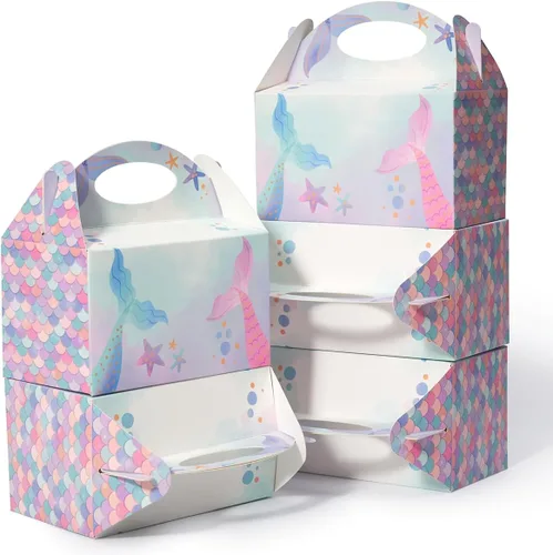 Miniatura 11 de 12 Piezas Cajas Pequeñas de Dulces para Fiestas, Bolsas de Regalo de Dulces, Galletas y Golosinas de 6 Pulgadas, Caja Triangular para Fiesta