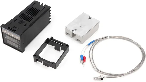 Miniatura 6 de PID REX-C100 - Controlador digital de temperatura + relé de estado sólido de 40 A, termopar K GD 40A SSR