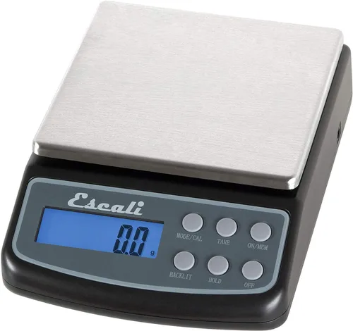 Escali L600 L-Series - Báscula de laboratorio profesional de alta precisión, seis unidades de medición, capacidad de 21.16 oz/resolución 0.00 oz,