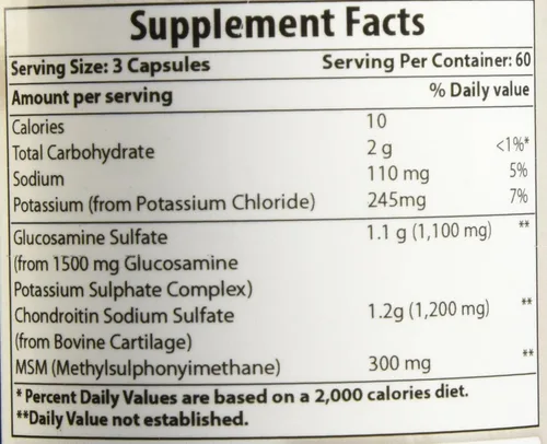 Miniatura 8 de Best Naturals Glucosamina condroitina y MSM (no OGM) - Promueve la salud de las articulaciones - 180